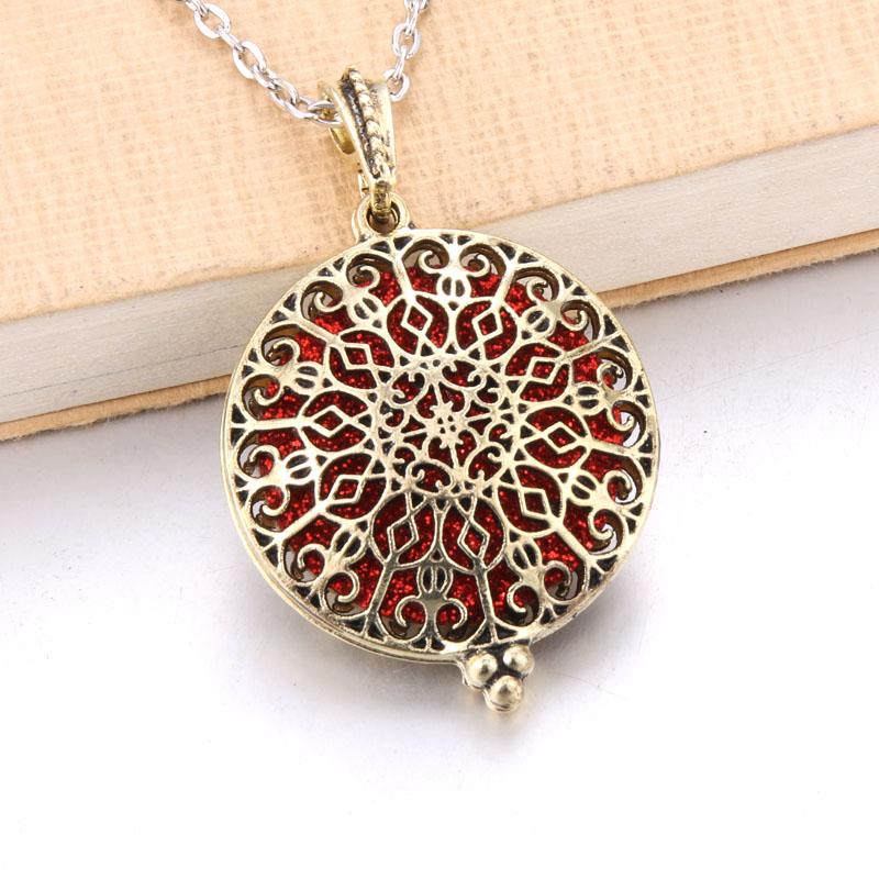 Aromatherapy Necklace Tree of Life Diffuser Jewelry Vintage Open Locket Pendant Essential Oil Perfume Aroma Diffuser Necklace