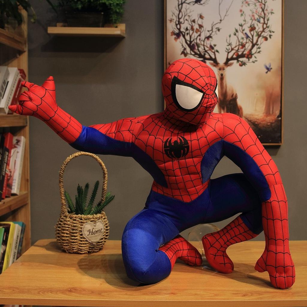 High Quality Spider Man Plush Toy Cartoon Stuffed Anime superhero Plushies Lovely Doll Hug Pillow Home Decor Birthday Gifts Kids