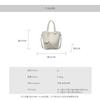 Niche casual vegetable basket bag women's new solid color bucket bag simple hand bag shoulder messenger bag