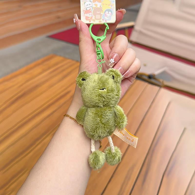 Duck Rabbit Penguin Bear Plush Animal Keychain Backpack Pendant Gift Decoration