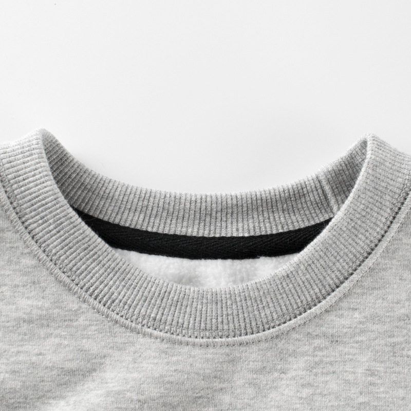 Children's Fleece-Lined Sweater for Spring and Autumn