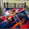 Custom Text Printed Rug Erling Haaland Non Slip Floor Carpet For Home Room Decor
