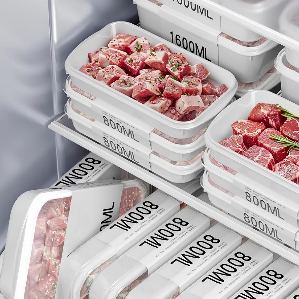 Lebensmittelechte Kühlschrank-Aufbewahrungsbox Küche Luftdichter Behälter Gefrierfach Obst- und Gemüse-Aufbewahrungsbox