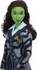Mattel Universal Wicked Elphaba Fashion Doll Green Braided Black Removable School Uniform & Accessories Skin, Hair, Articulated,