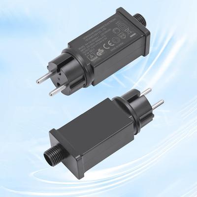24W String Light Power Adapter 12V EU Plug LED Fairy Light Adapter IP44 Waterproof Transformer For Outdoor Yard Inflatables