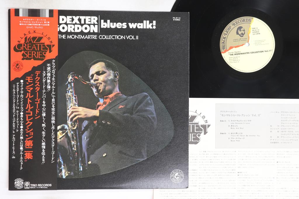 LP Record DEXTER GORDON - Blues Walk! The Montmartre Collecti PA6112 BLACK LION 1977 Japan Obi Jazz Used