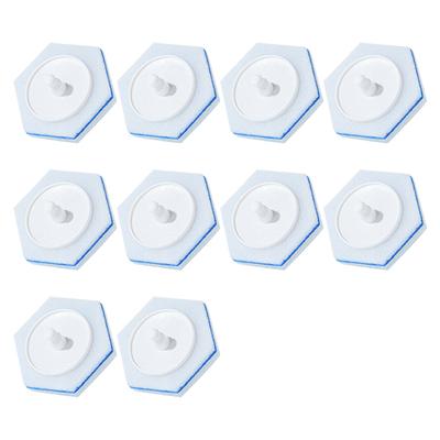10Pcs Disposable Sponge Toilet Brush Head Replacement Super Soft Highly Absorbent Toilet Bowl Cleaning Brush Head
