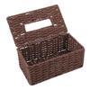Hand Woven Rattan Woven Tissue Box Japanese Style Napkin Holder Creative Storage Box  Home