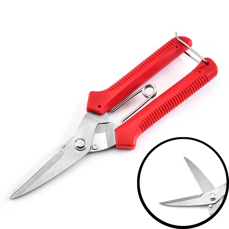 190mm Straight Head Pruning Shears Non-slip HandleStainless Steel Outils Manuels Household Bonsai Garden Scissors Pruing Shear