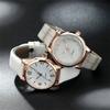 Casual Wristwatch Faux Leather Strap Quartz Clock Creative Quartz Watch