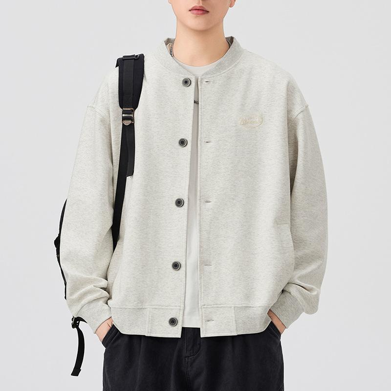 Autumn and Winter New American Baseball Jersey Men's Loose and Simple Versatile Stand-up Collar Jacket
