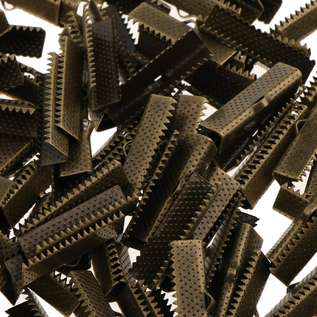 100 Band Bracelet Bookmark Crimp Terminal Cable End Findings Closures Fasteners