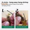 10Pcs Live Shrimp Fixing Hook Heavy Duty Carbon Steel Barbed Fishhook with Hole Freshwater Saltwater Fishing Hook Fishing Accessories