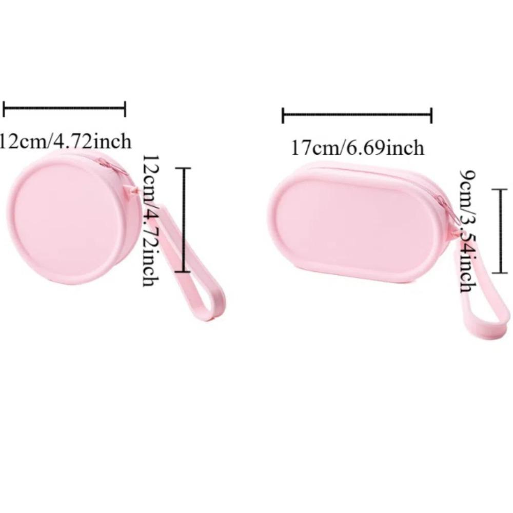 Korean Style Silicone Coin Purse Zipper Make Up Pouch Bag Pouch for Make Up Kit  Man