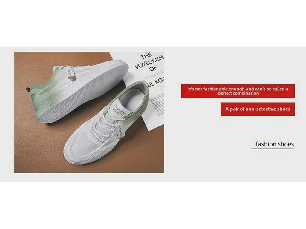 Adidași de vară pentru bărbați 2022 cu plasă respirabilă - Albi, pantofi sport casual ușori și versatili