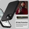 Luxury Matte Silicone Soft Case For iPhone 16 15 14 Plus   Mini 11 Pro XS Max X XR SE 2 3 7 8 Plus Solid Black Back Cover