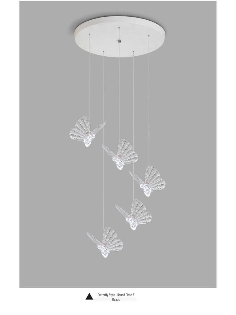Creative Butterfly Swan Swallow Pendant Light for Bedroom or Living Room