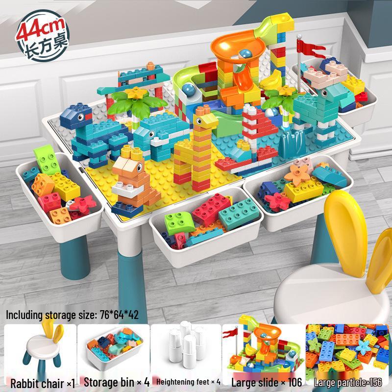 Children's Multifunctional Building Block Table for Early Education and Brain Training