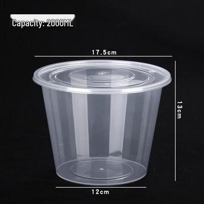 Deshangyuan Disposable Round Transparent Meal Box