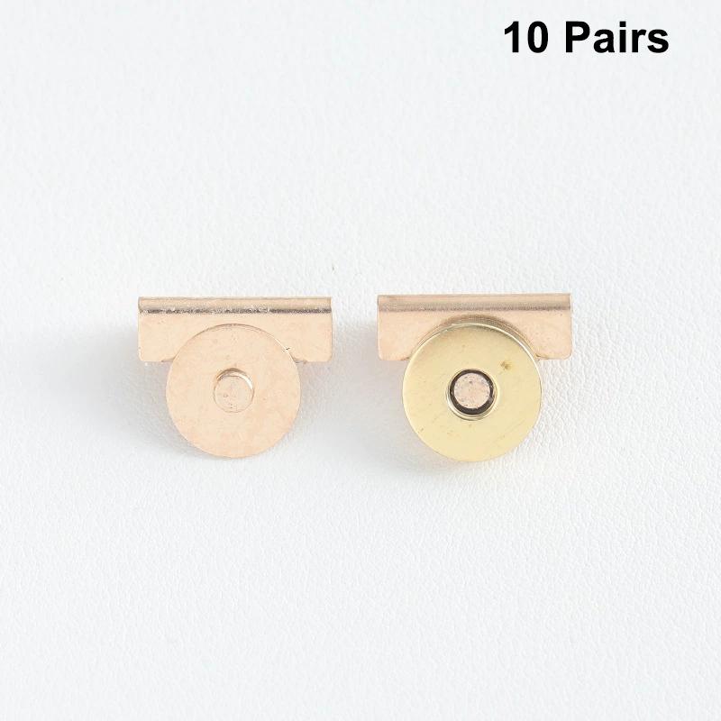 10Sets No Need To Sew Metal Magnetic Strong Fastening Buckle Wallet Canvas Bag Clothing Shoulder Bag Diy Magnetic Snap Button