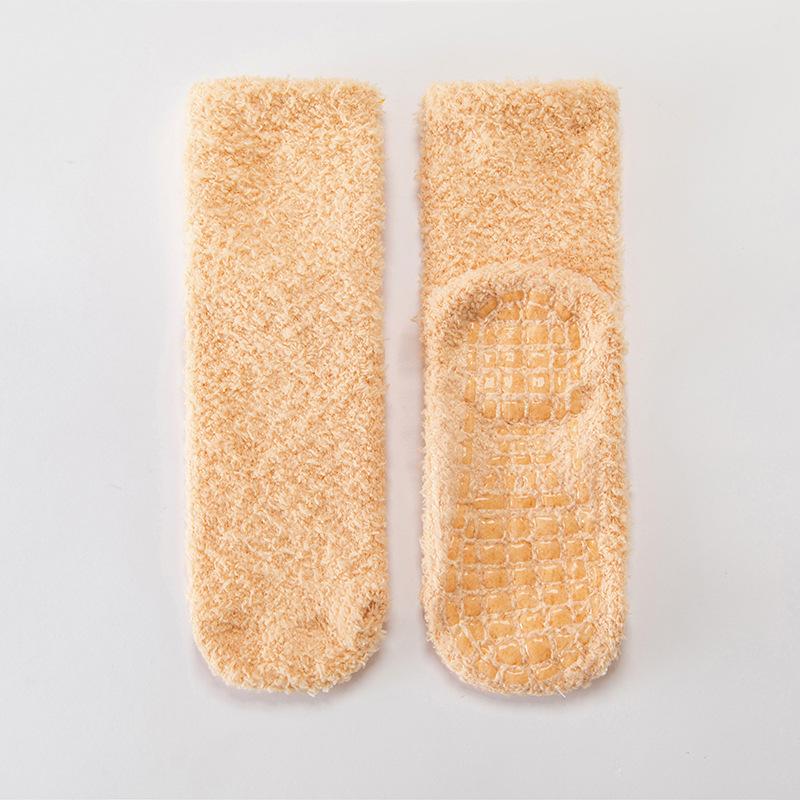 Chaussettes Chaudes en Polaire Corail, Chaussettes Chaudes Épaissies d'Hiver pour Femmes, Chaussettes de Sommeil, Chaussettes d'Automne et d'Hiver, Style Épais d'Hiver