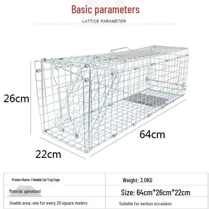 Automatic Cat Trap Cage - Humane and Stylish Rescue Solution