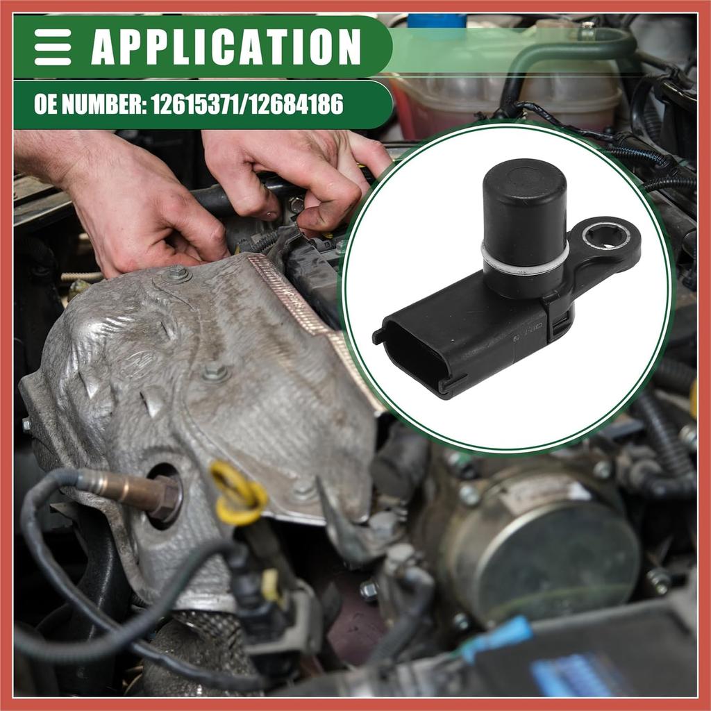 ACROPIX Nockenwellensensor, für Buick Enclave 2010-2023, Kunststoff, Metall, Nr. 12615371/12684186, Schwarz, 4 Stück Autoteile