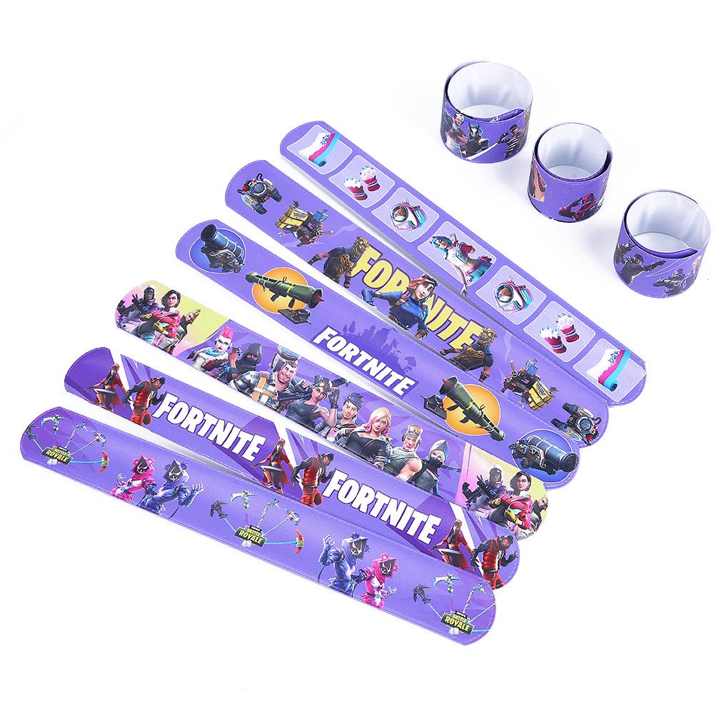 Fortnite Snap Bands: Slap Bracelet Game-Themed Wristbands for Kids and Party Gifts.