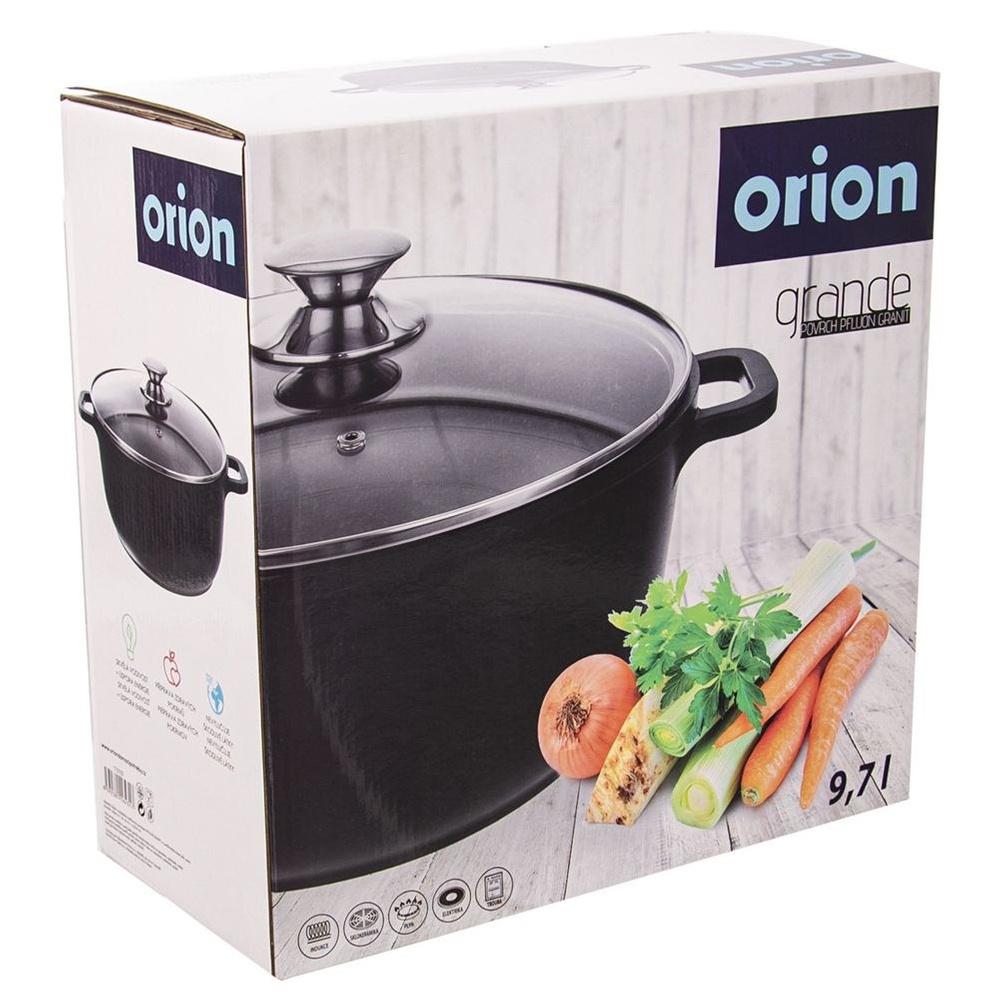Granite Non-Stick Cooking Pot with Lid 32cm 9.7L GRANDE Orion
