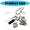 Guitar Pick Key Accessory Fashionable Keychain Pocket Watch Keyrings Alloy Texture Suitable for Party and Casual Outfits
