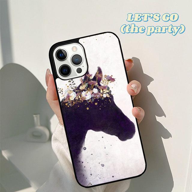 Autumu Horse Watercolor Flowers Phone Case Cover for iPhone 17 Air 16 16e 15 12 11 13 14 Pro Max Apple Plus Coque