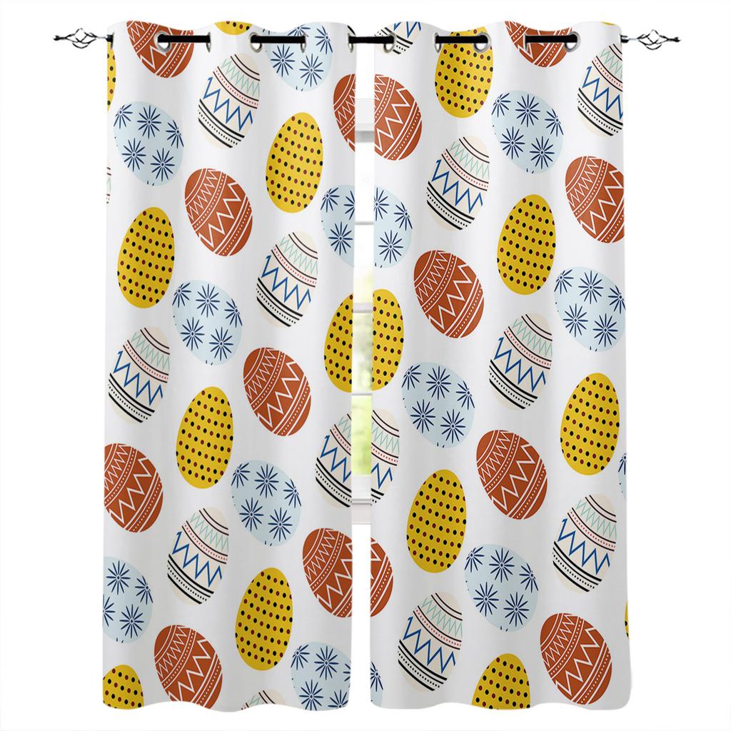 Påskägg Färgade Kärlek Dekoration Hem Gardiner Hushållsartiklar Vardagsrum Sovrum Gardin