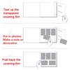 Magnetic Self-Stick 40 Pages Photo Album Family Album Hand Made DIY Albums Holds 3X5 4X6 5X7 6X8 8X10 Photos Gift