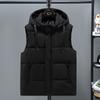 Plus Size Mens Loose Thickened Warm Casual Winter Sleeveless Vest Outerwear