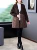 XITAO V-neck Patchwork Women Trench Coat FBB1618