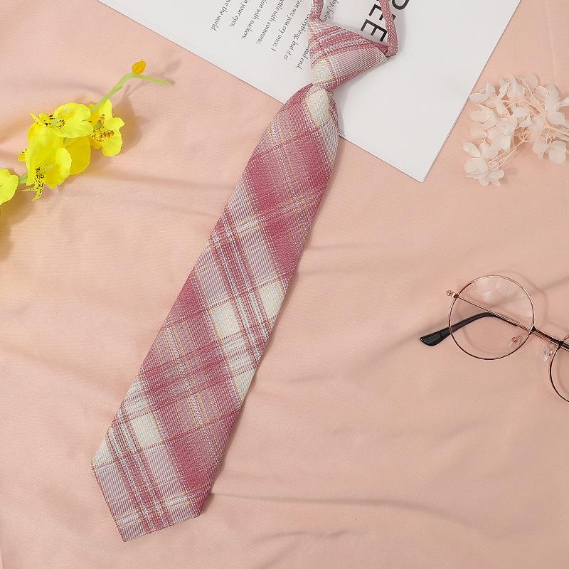 Japanese Plaid Black Bow Tie Collar Rope Women'S Necktie College Wind Streamer Jk Bow Shirt Ins Sailor Suit