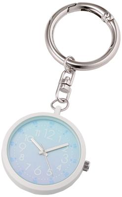 Pocket Watch Carabiner Watch Repas Analog Gradient Dial Girls Silver [Fieldwork] KDS013-1