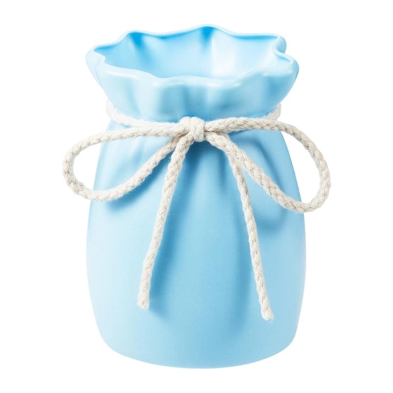 Unbreakable Vases Plastic Flower Vases,Ceramic Look Floral Vases Modern Home Decors Centerpieces Decorative Vases Gift