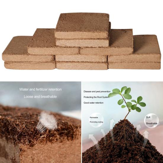 Organic Coconut Brick Nutrient Soil Sustainable Growing PH Balanced Nutrient-rich Coconut Shells Vegetable Planting Soil