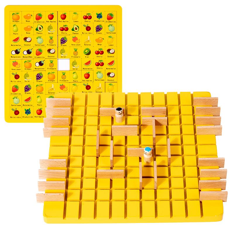 

Деревянная настольная игра «Погоня и перехват» для двух игроков, забавная игра для взаимодействия родителей и детей, игрушки для интеллектуального развития для детей