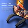 Altoparlante da collo Rockmia EBS-908 905 Bluetooth Wireless 5.0 a forma di U 6W Scatola Bassi Portatile per Gaming, Viaggi, Passeggiate e Ciclismo