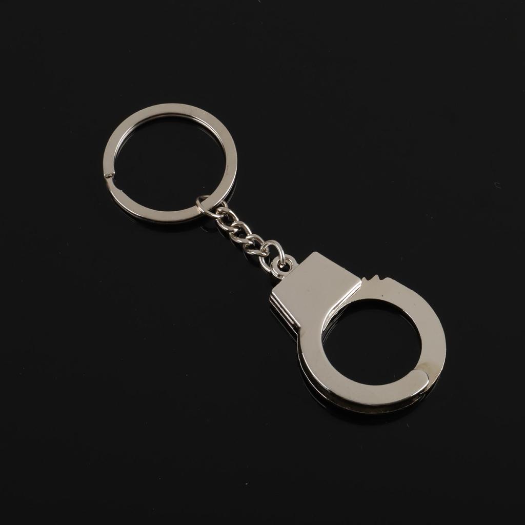 Personalized Metal Handcuffs Keychain - Creative Car Pendant & Waist Accessories