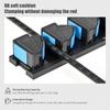 Multi-rod Capacity Fishing Rod Holder Wall Mounted Rack Non-slip Roller
