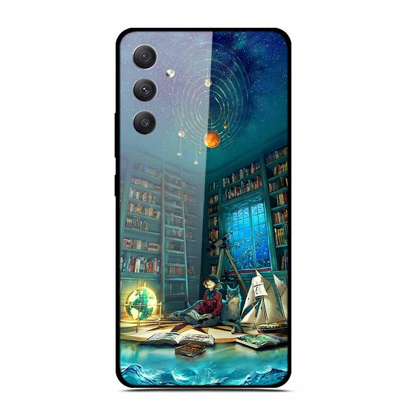 Samsung A35 5G Tempered Glass Phone Case - Personalized Colorful Design
