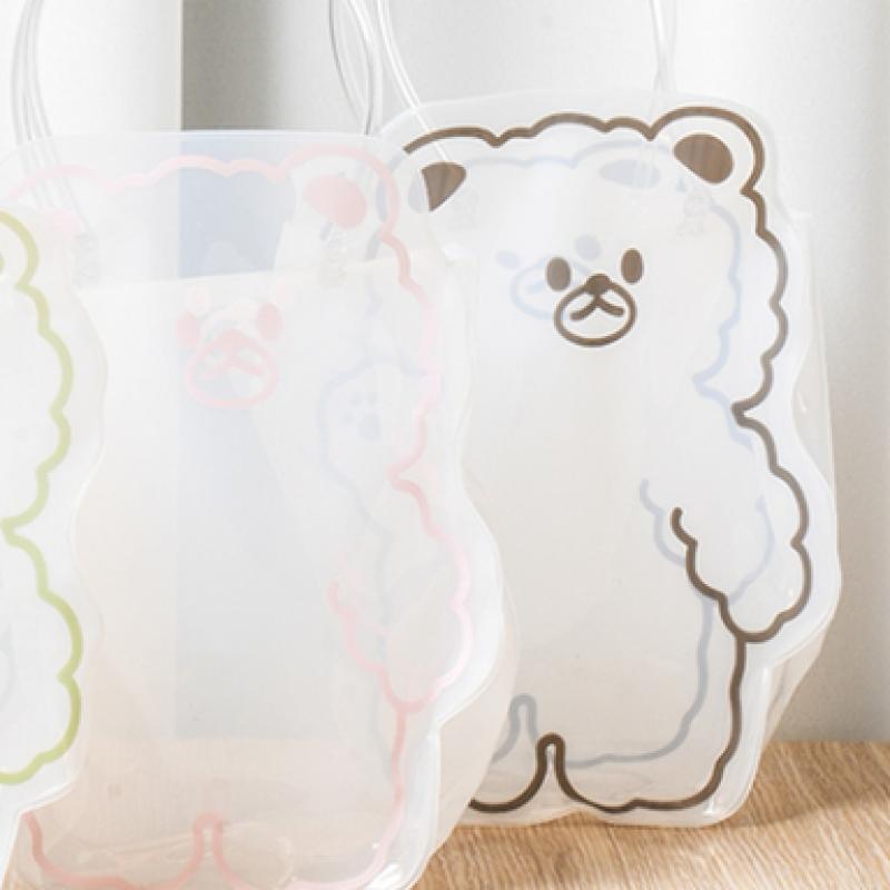 Daiso Medvěd Průhledná taška