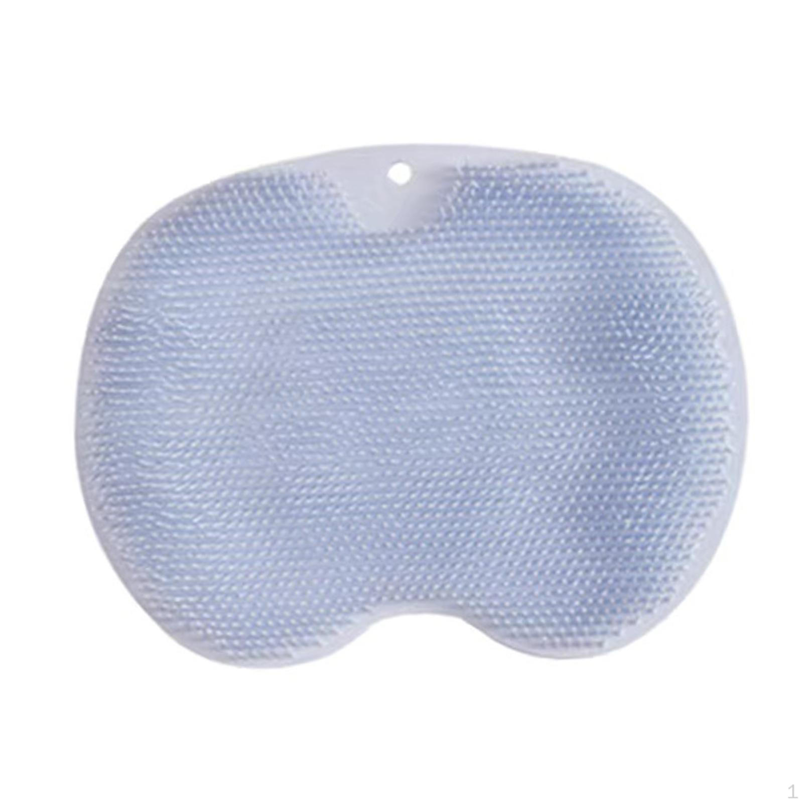 

Подушечка для мытья спины для ног с противоскользящим дизайном и присосками синий