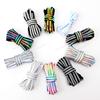 Reflecterende Schoenveters Mode Regenboog Schoenveters Wit Zwart Elastische Veters Sneakers Ronde Schoenveter voor Schoenen 100/120/140cm 1 Paar