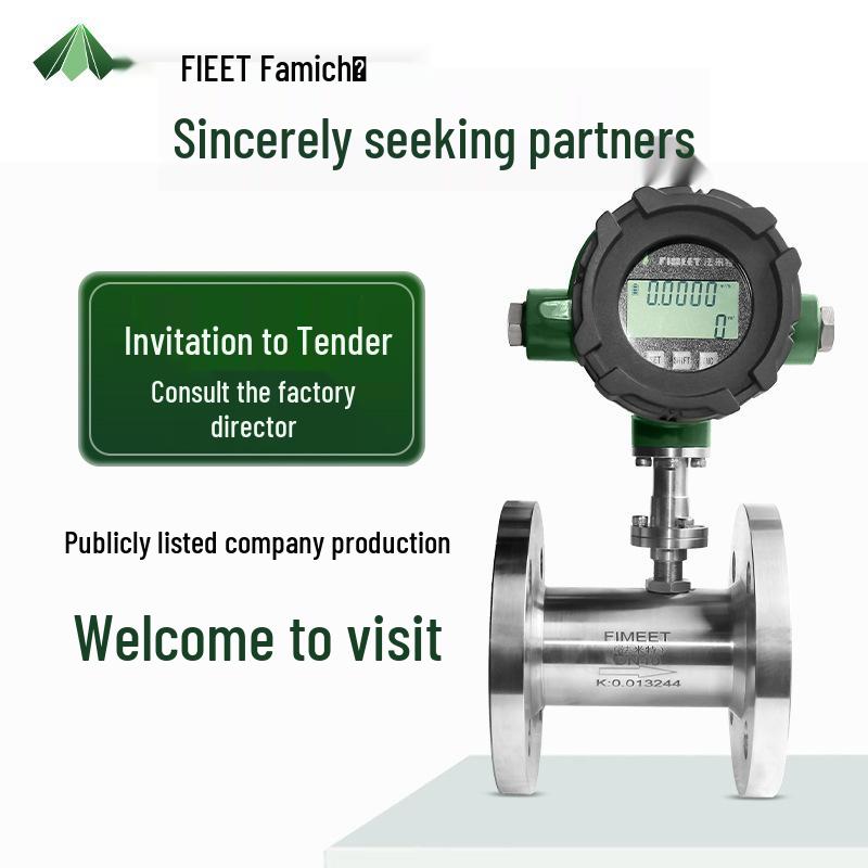 

High Precision Stainless Steel Turbine Flowmeter for Water, Gasoline, Diesel, and Methanol. Engineer One-on-One Guidance