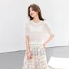 Srcr Women's Silk Blend Jacquard Knit T-Shirt