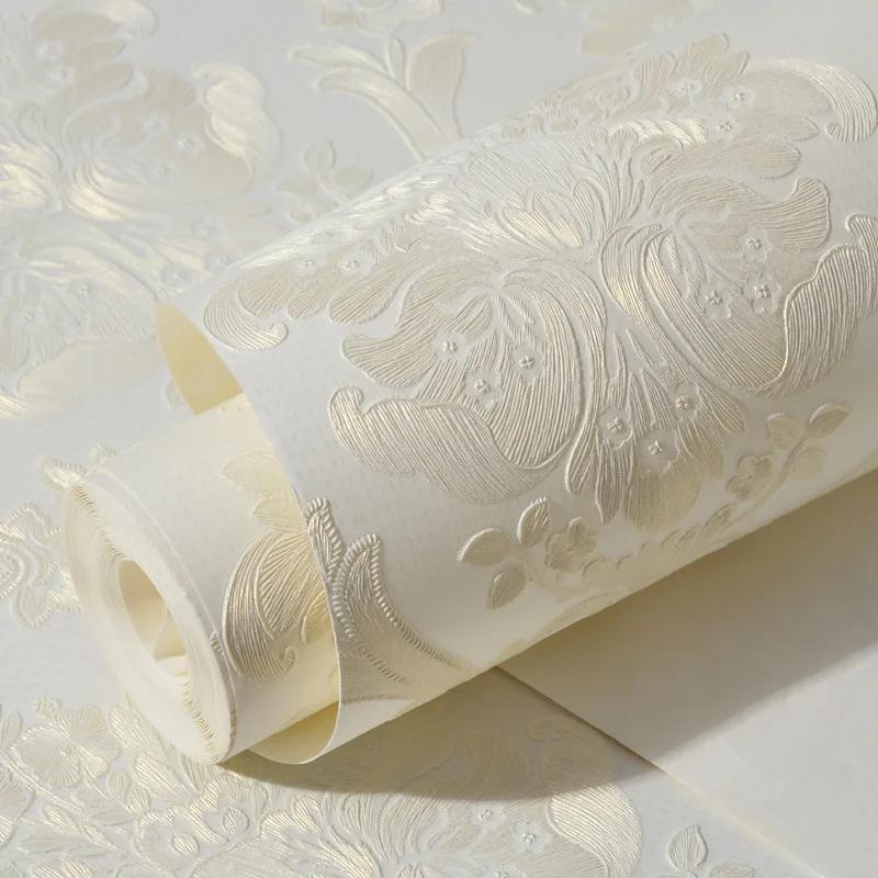3D Wallpaper Exquisite Embossed Home Decor Bedroom Living Room Deco Modern Wallpaper Self Adhesive Contact Paper Papel Pared